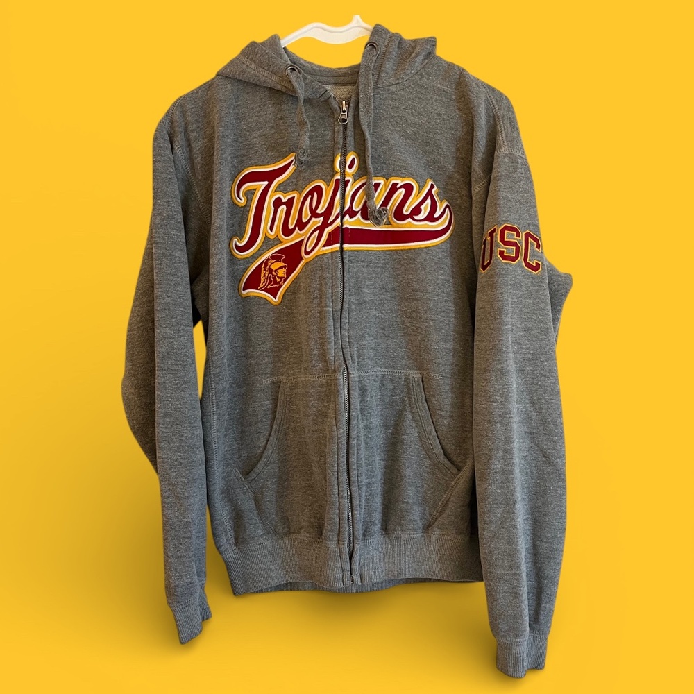American Classic Sportswear USC Trojans Full Zip Hoodie Sz M